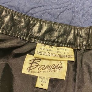 Vintage leather skirt